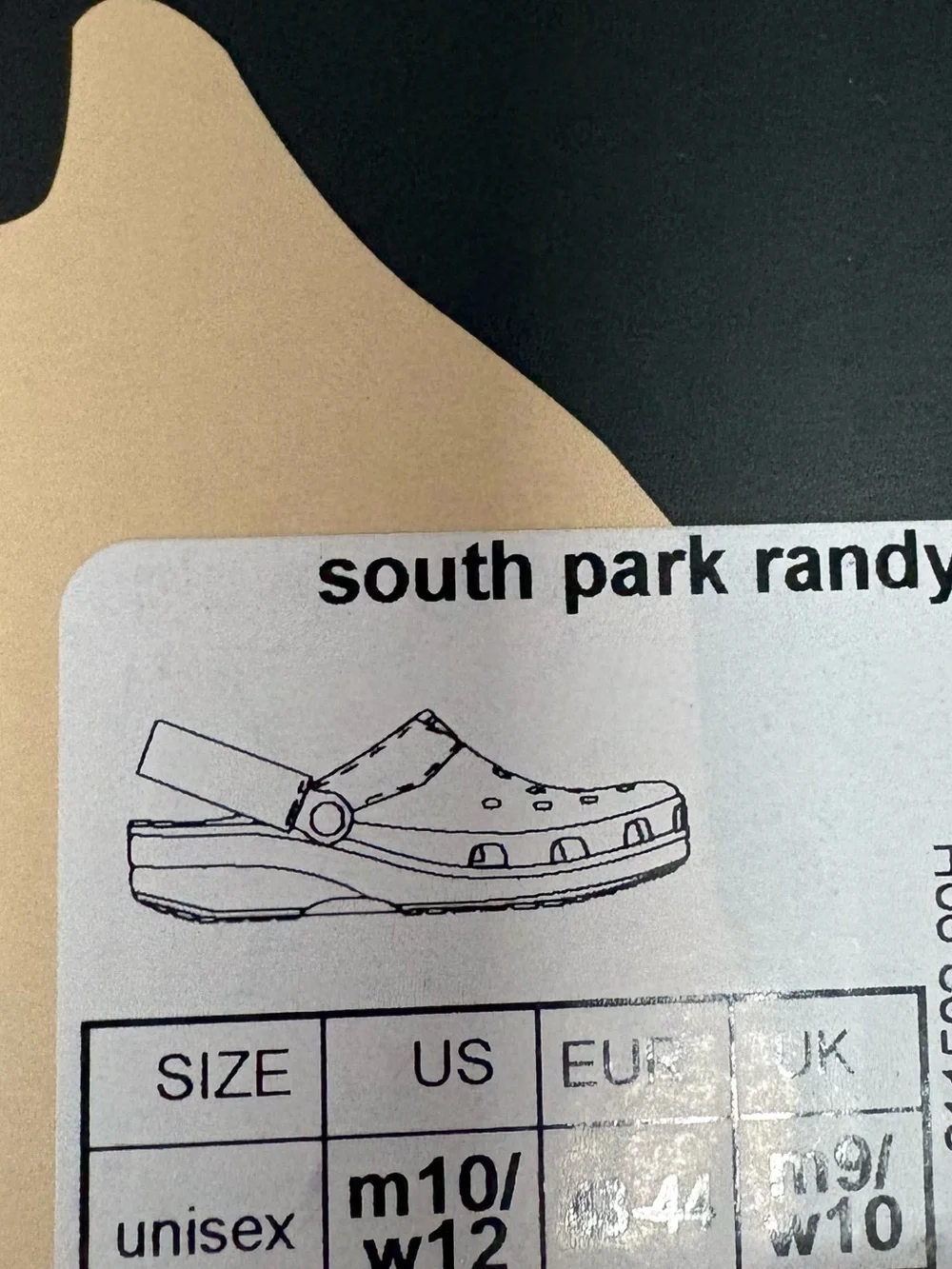 Brand new in box LIMITED EDITION. South Park crocs men's. 10 ladies 12 RUNS BIG